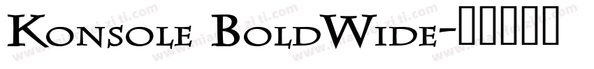 Konsole BoldWide字体转换